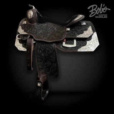 Silver Show Saddle 085 premium western show saddle featuring handcrafted silver accents.